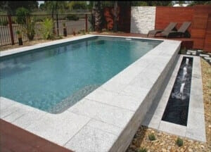 White Pool Pavers