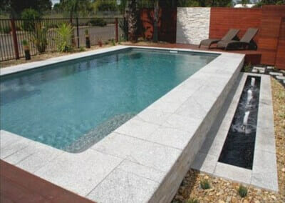 White Granite Pool Pavers