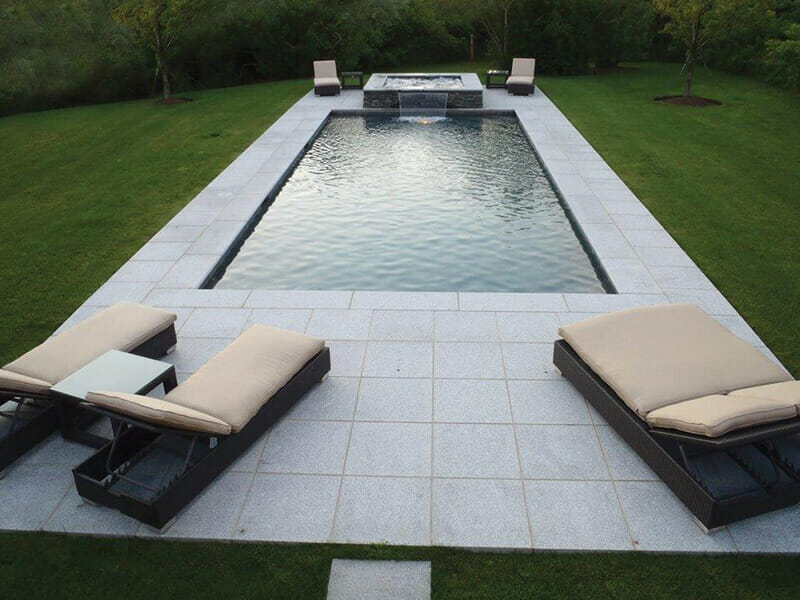 Pool Coping tiles dove white granite 