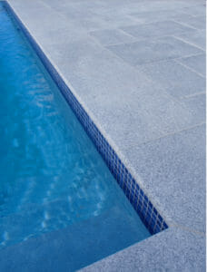 White Granite Bullnose Pool Coping