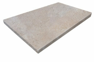 Ivory travertine Tumbled Edge