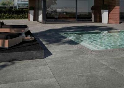 Midnight Pool Coping and Pool Pavers