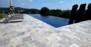 silver travertine