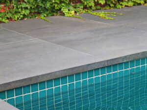 This is an image of a square edge pool coping tile from Melbourne, Victoria.